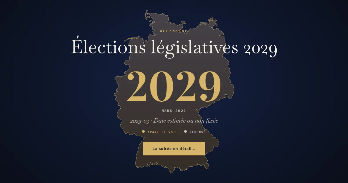 Allemagne · Élections législatives