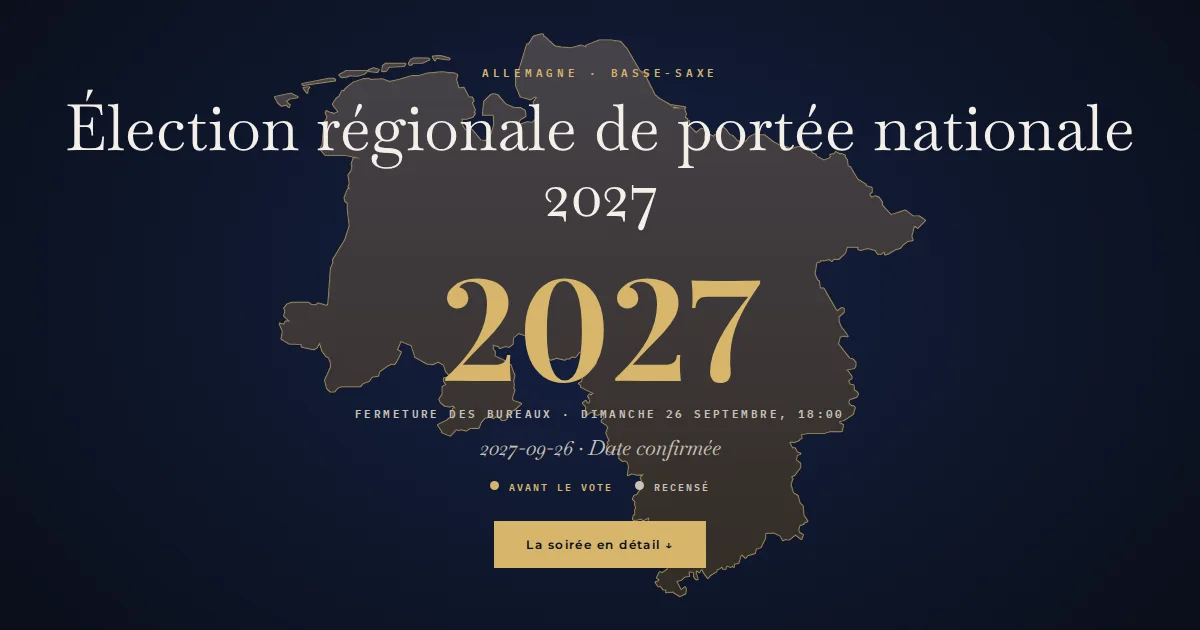 Allemagne · Élection régionale de portée nationale