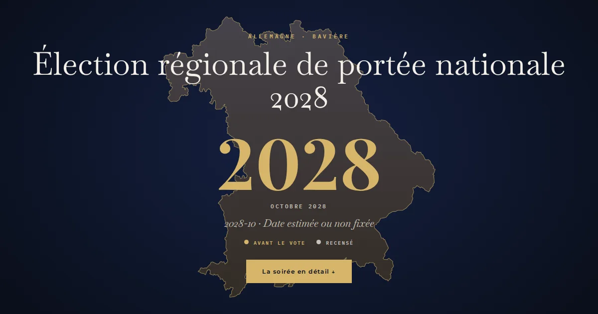 Allemagne · Élection régionale de portée nationale