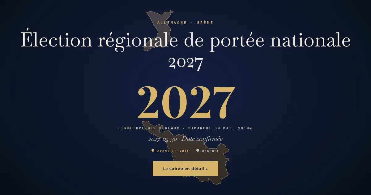 Allemagne · Élection régionale de portée nationale