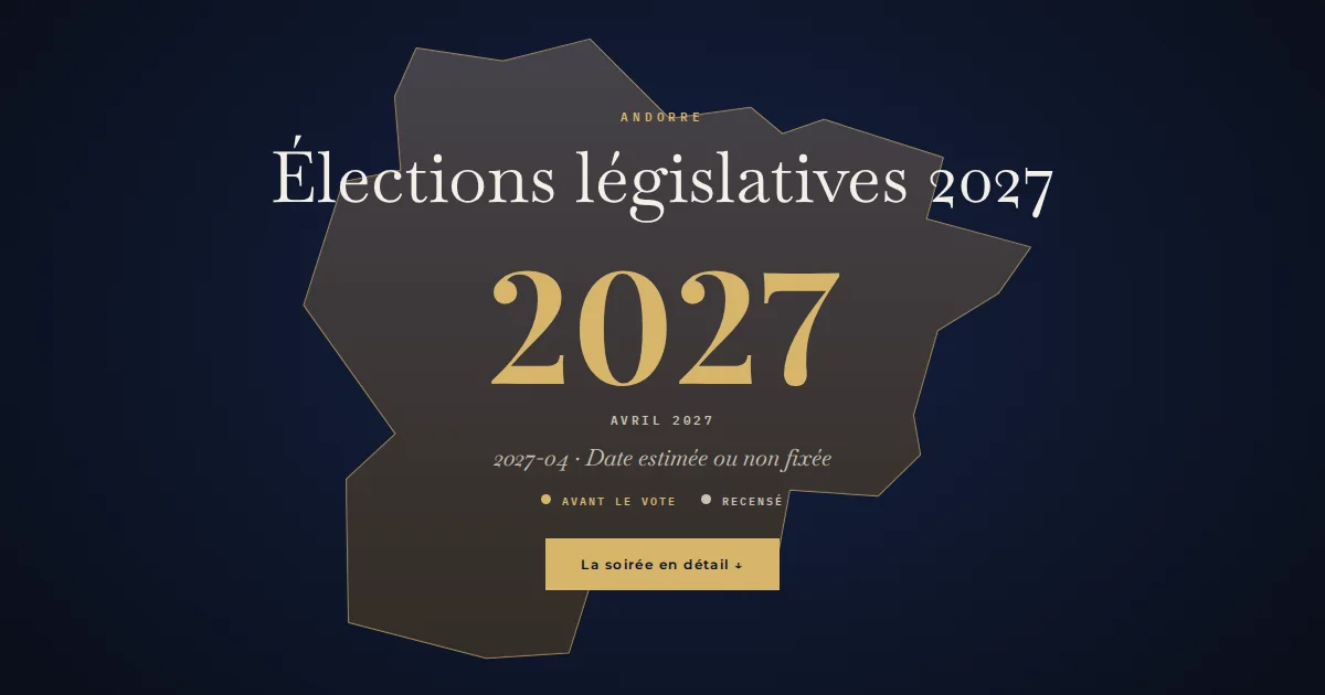 Andorre · Élections législatives
