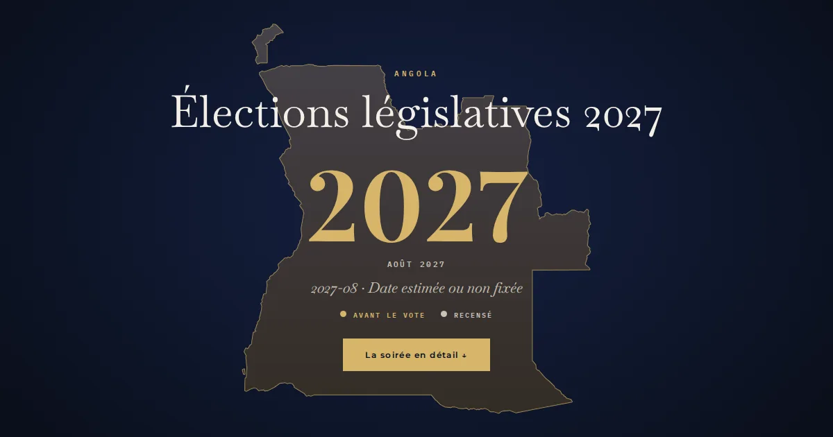 Angola · Élections législatives