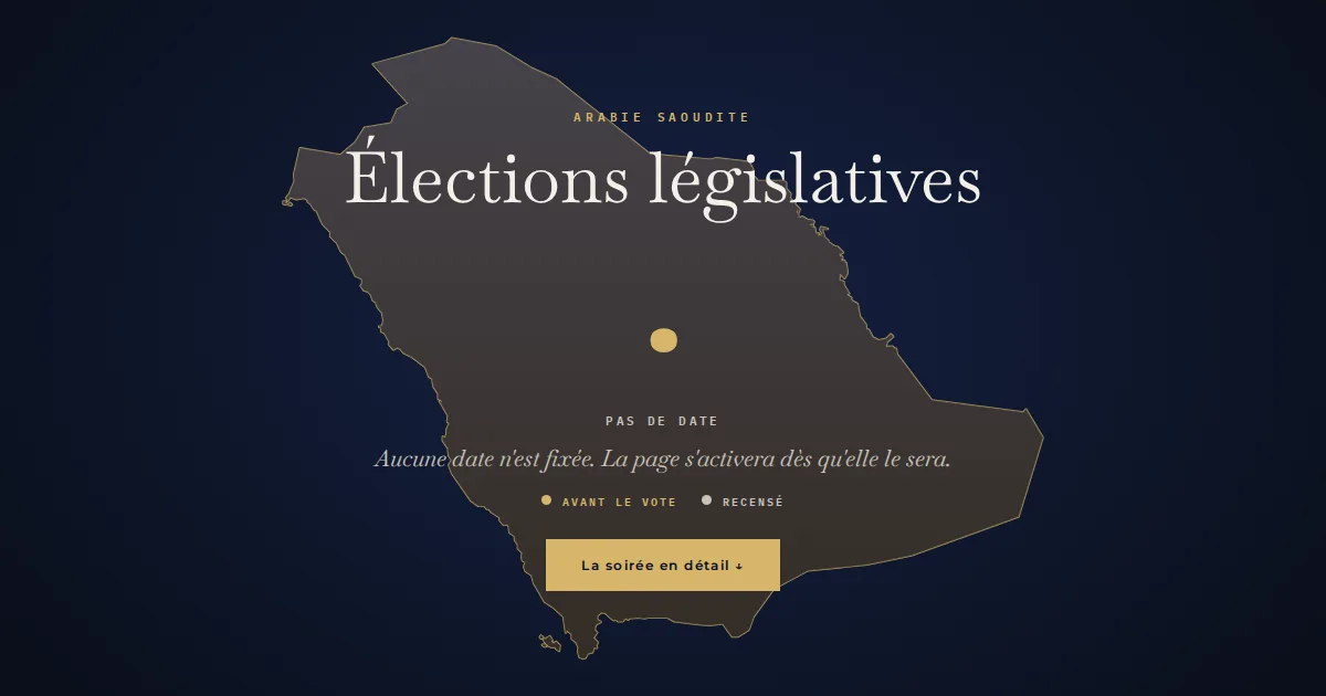 Arabie saoudite · Élections législatives
