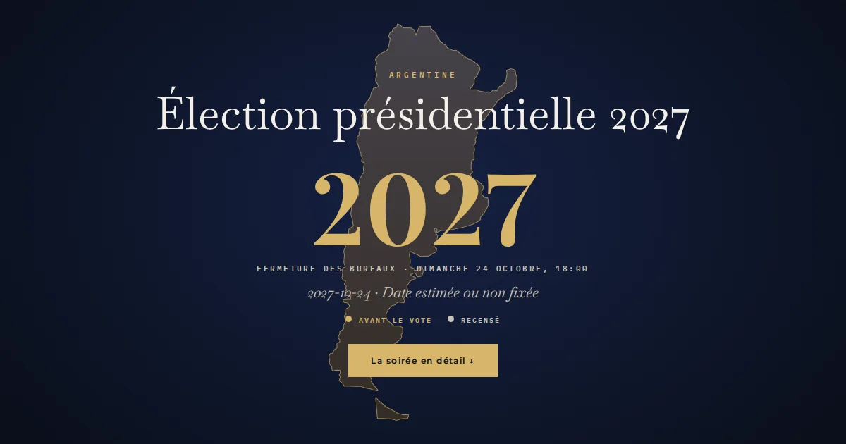 Argentine · Élection présidentielle