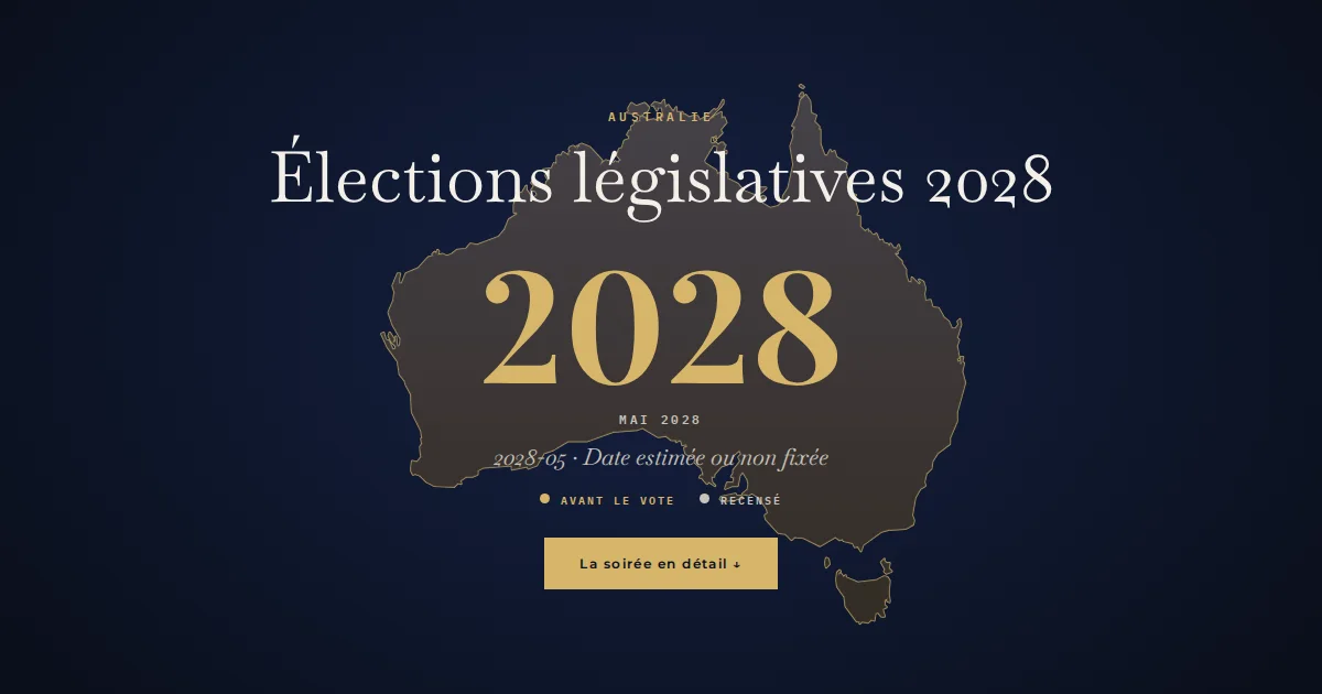 Australie · Élections législatives