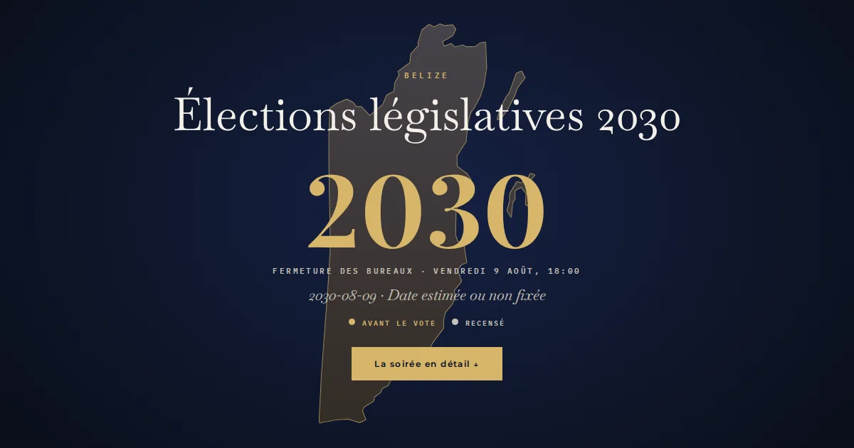 Belize · Élections législatives