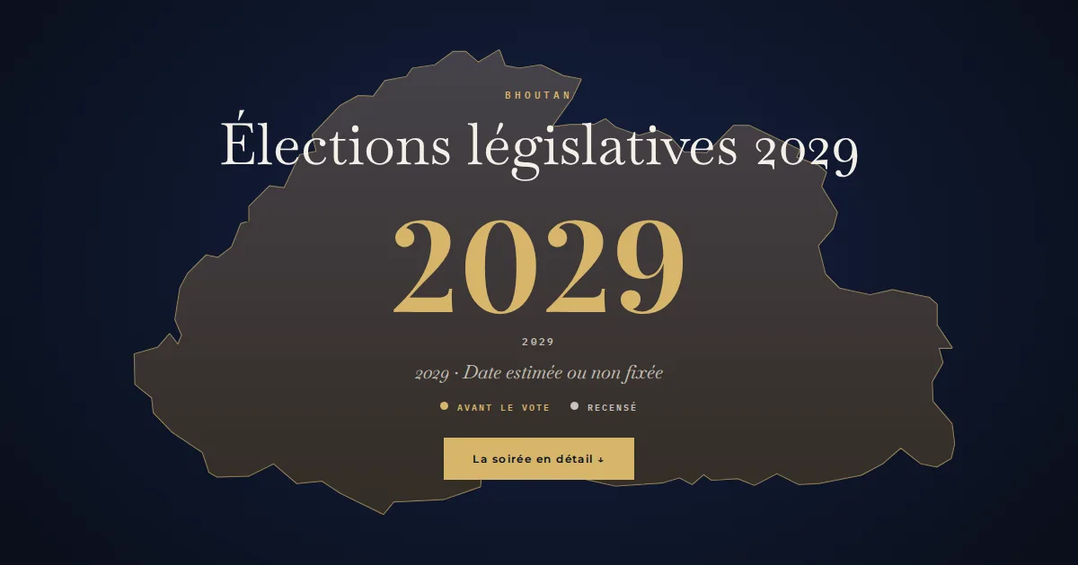 Bhoutan · Élections législatives