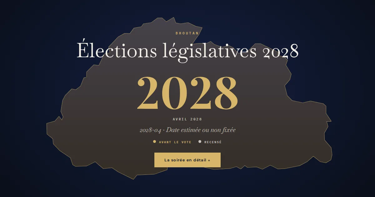 Bhoutan · Élections législatives