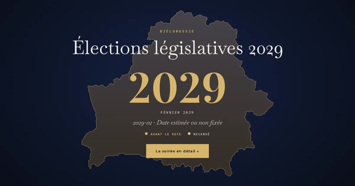 Biélorussie · Élections législatives