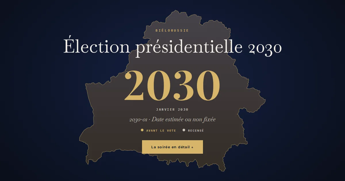 Biélorussie · Élection présidentielle