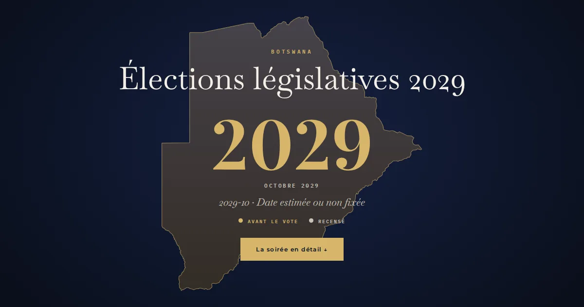 Botswana · Élections législatives