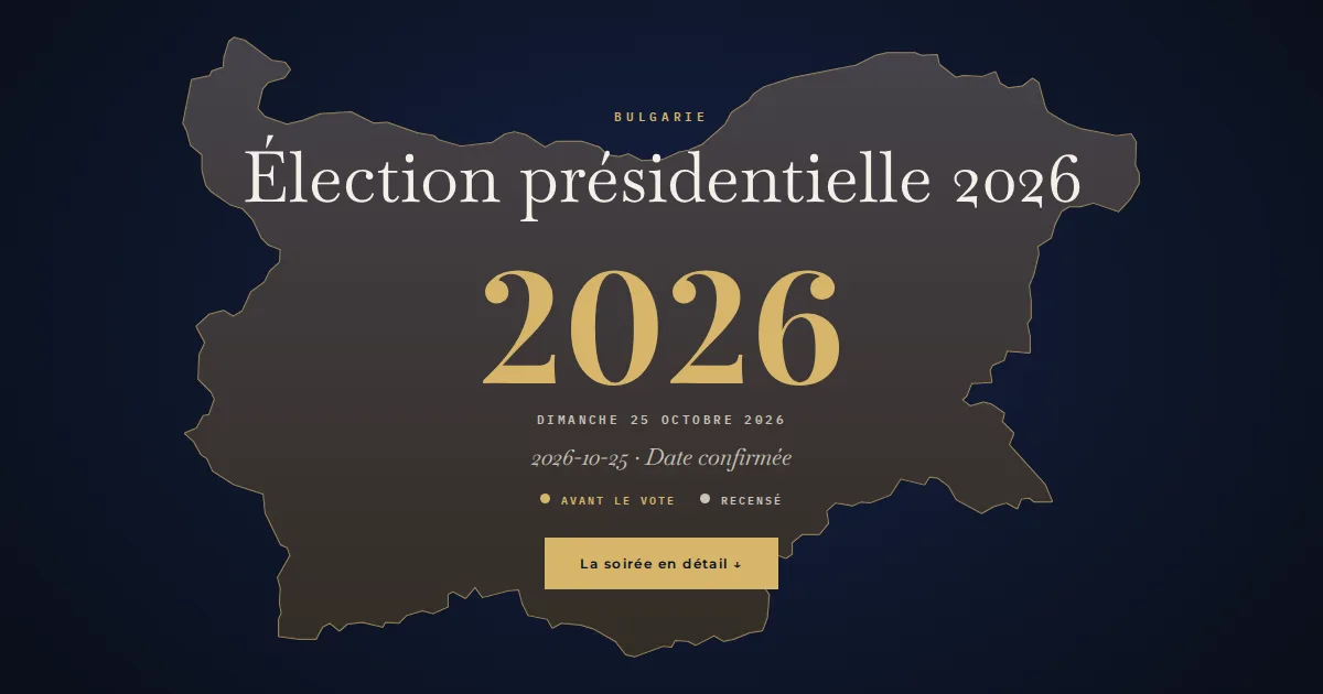 Bulgarie · Élection présidentielle