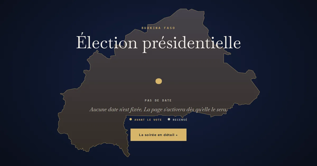 Burkina Faso · Élection présidentielle