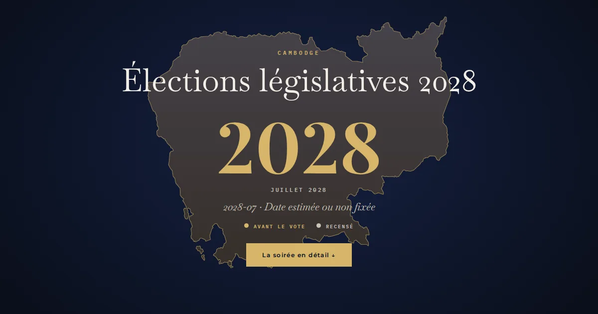 Cambodge · Élections législatives