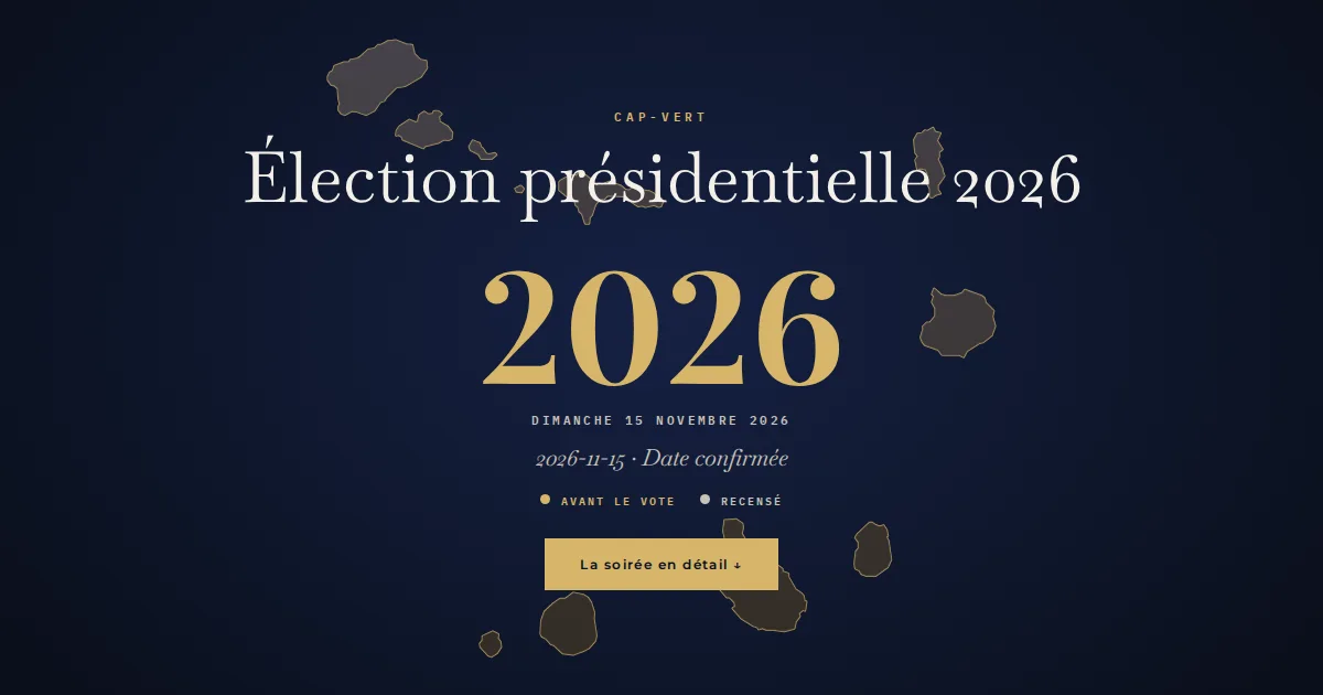 Cap-Vert · Élection présidentielle