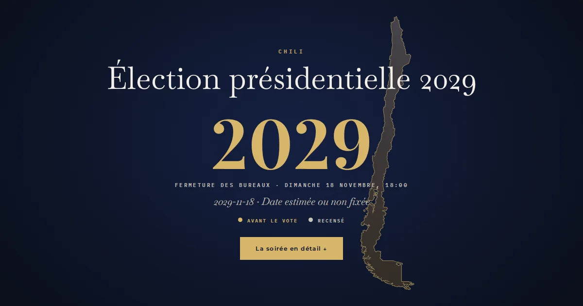 Chili · Élection présidentielle