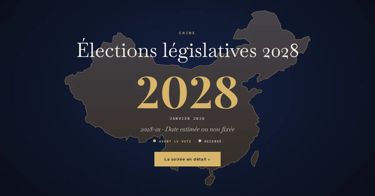 Chine · Élections législatives