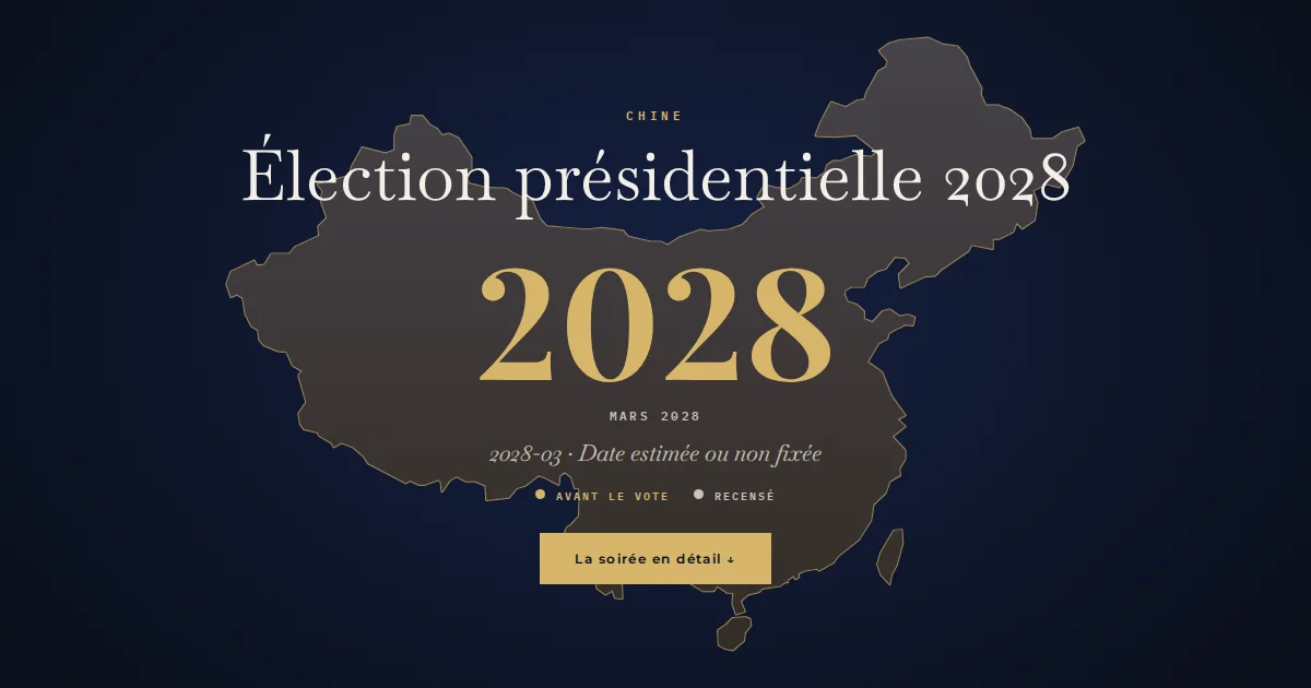 Chine · Élection présidentielle