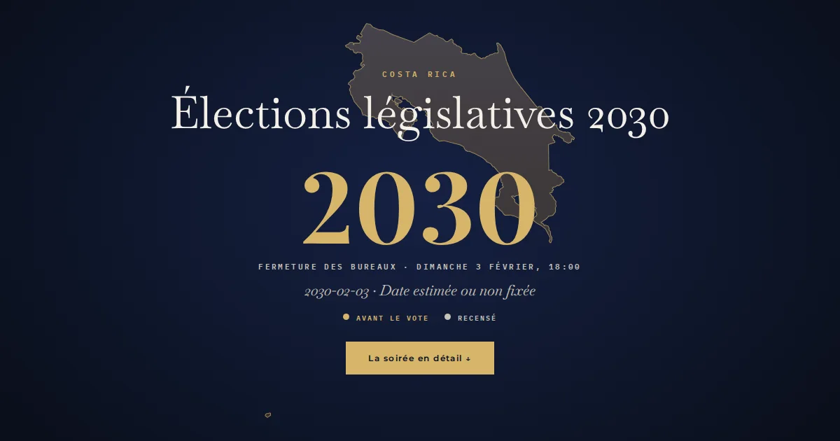 Costa Rica · Élections législatives