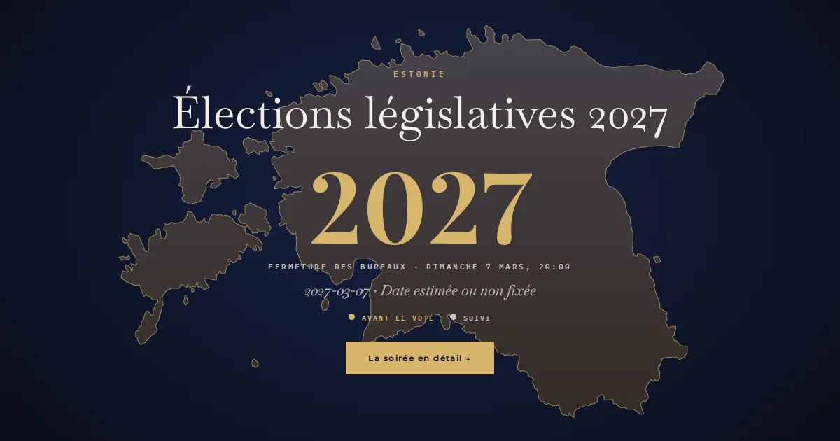 Estonie · Élections législatives