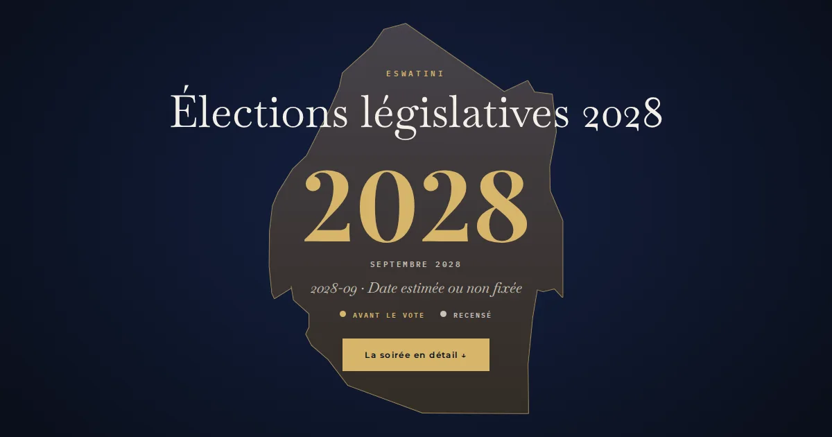 Eswatini · Élections législatives