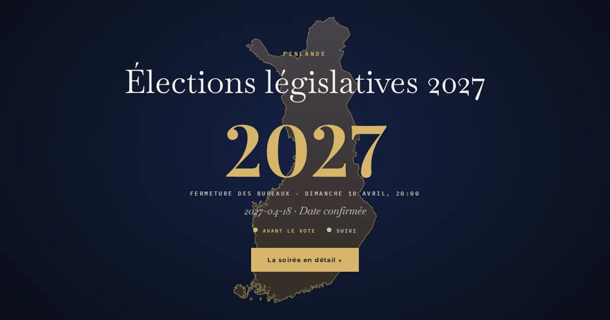 Finlande · Élections législatives