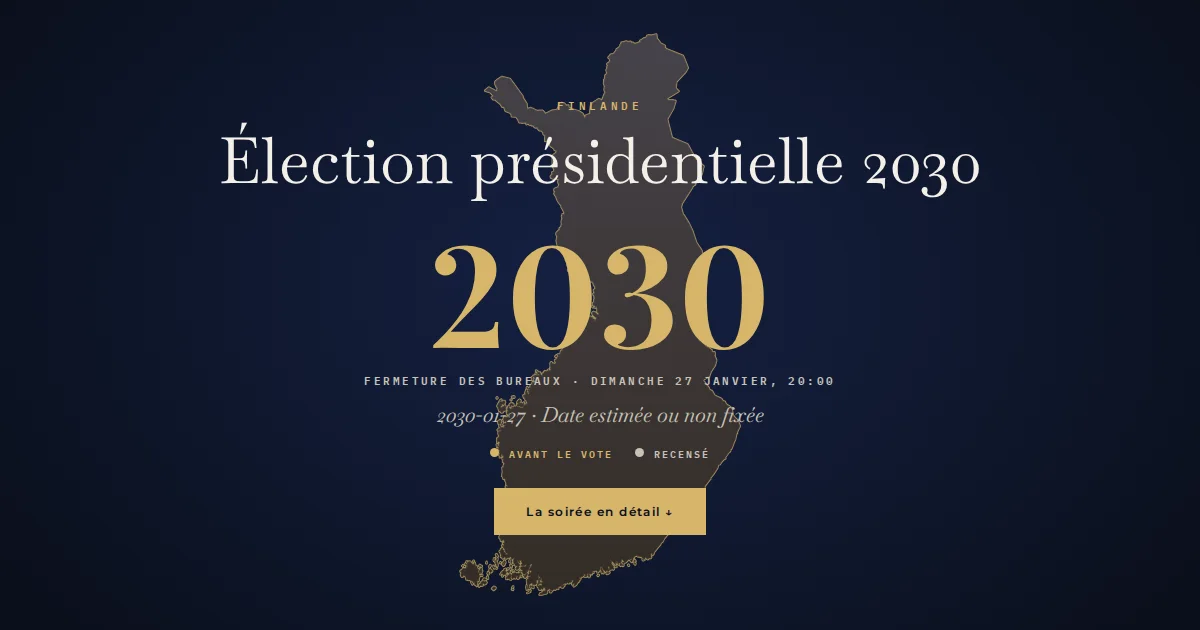 Finlande · Élection présidentielle