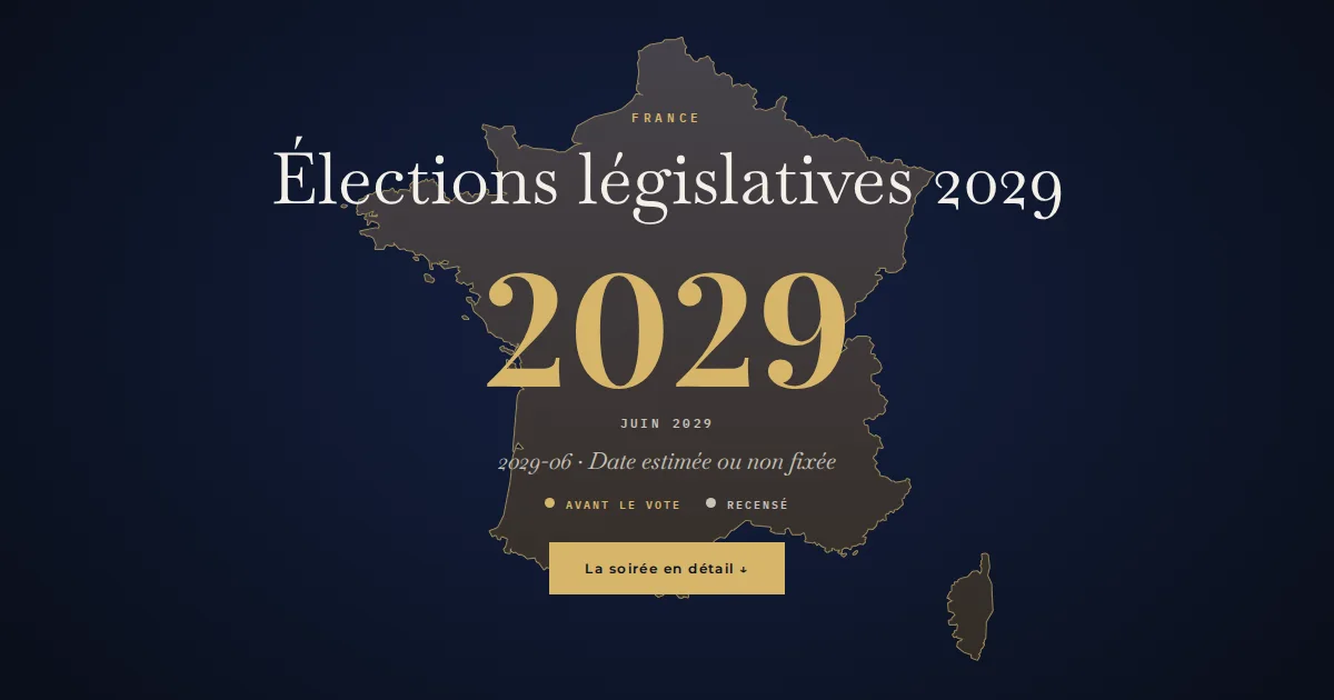 France · Élections législatives