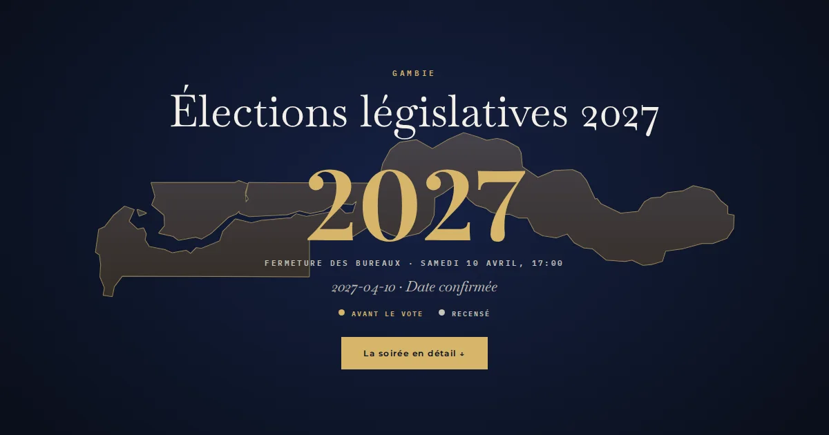 Gambie · Élections législatives