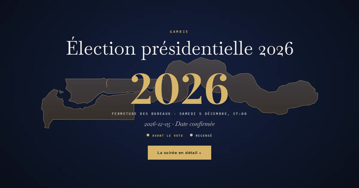 Gambie · Élection présidentielle