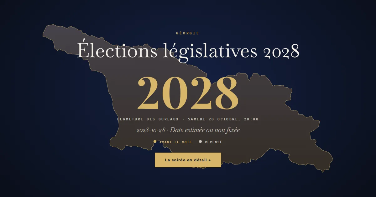 Géorgie · Élections législatives