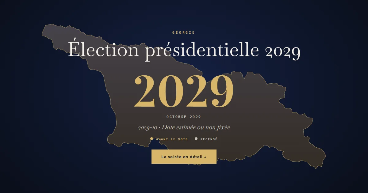 Géorgie · Élection présidentielle