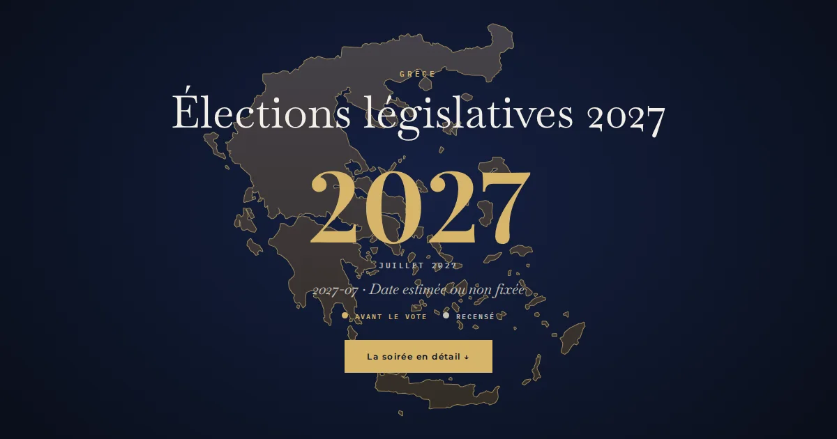 Grèce · Élections législatives