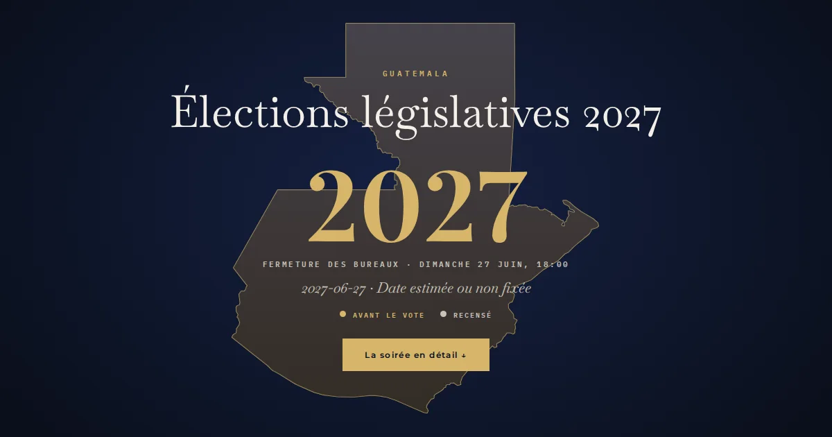 Guatemala · Élections législatives