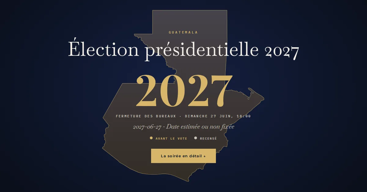 Guatemala · Élection présidentielle