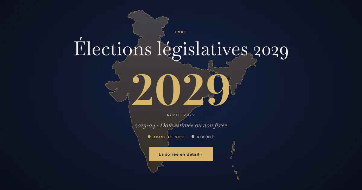 Inde · Élections législatives