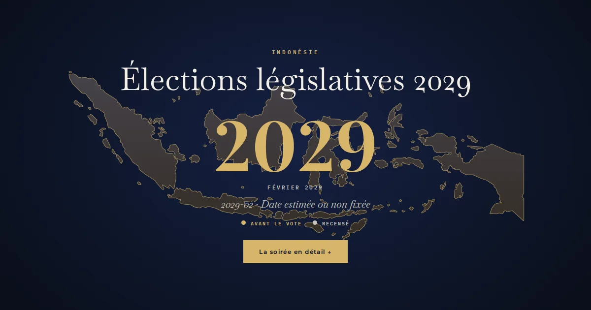 Indonésie · Élections législatives