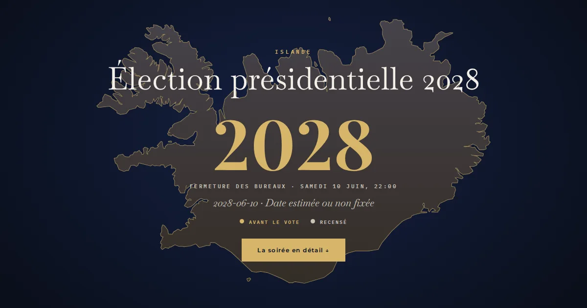 Islande · Élection présidentielle