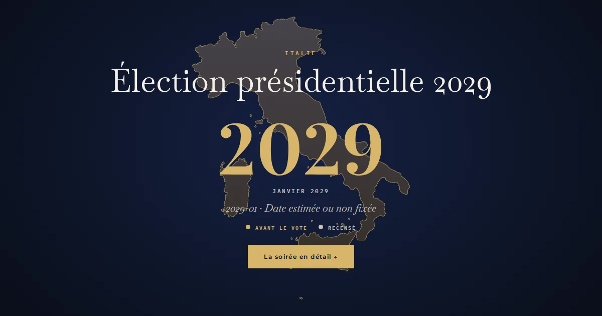 Italie · Élection présidentielle