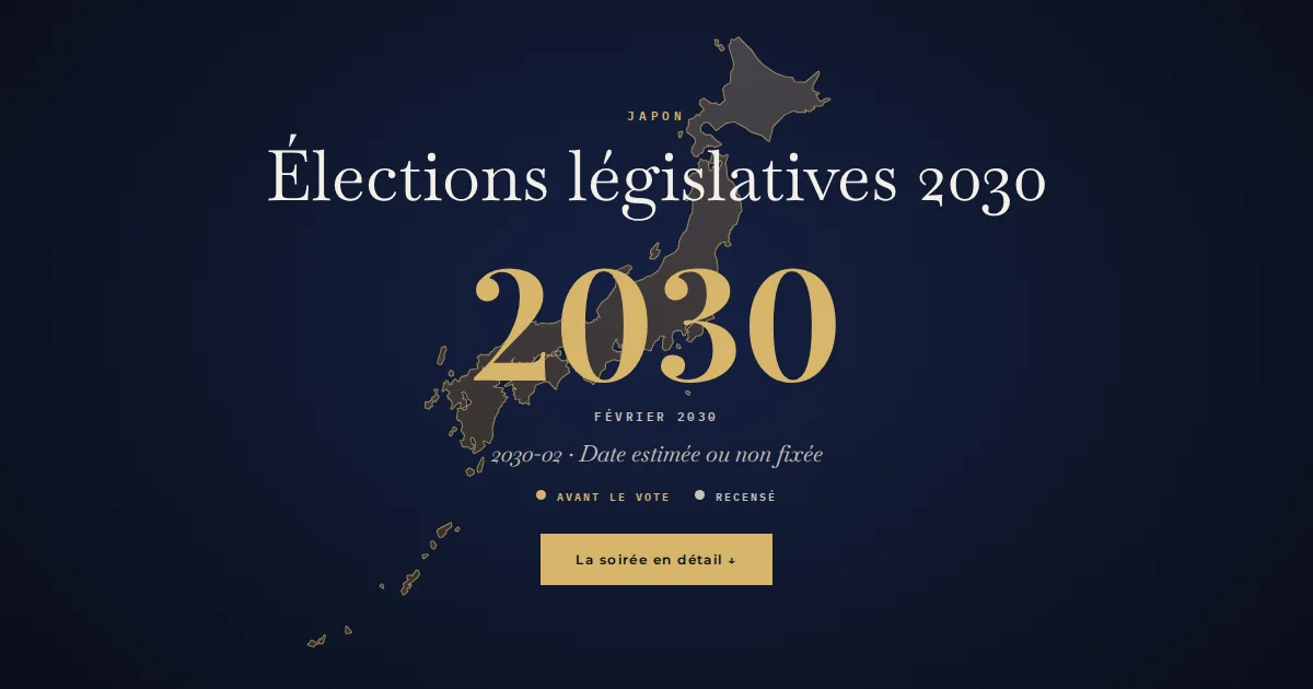 Japon · Élections législatives