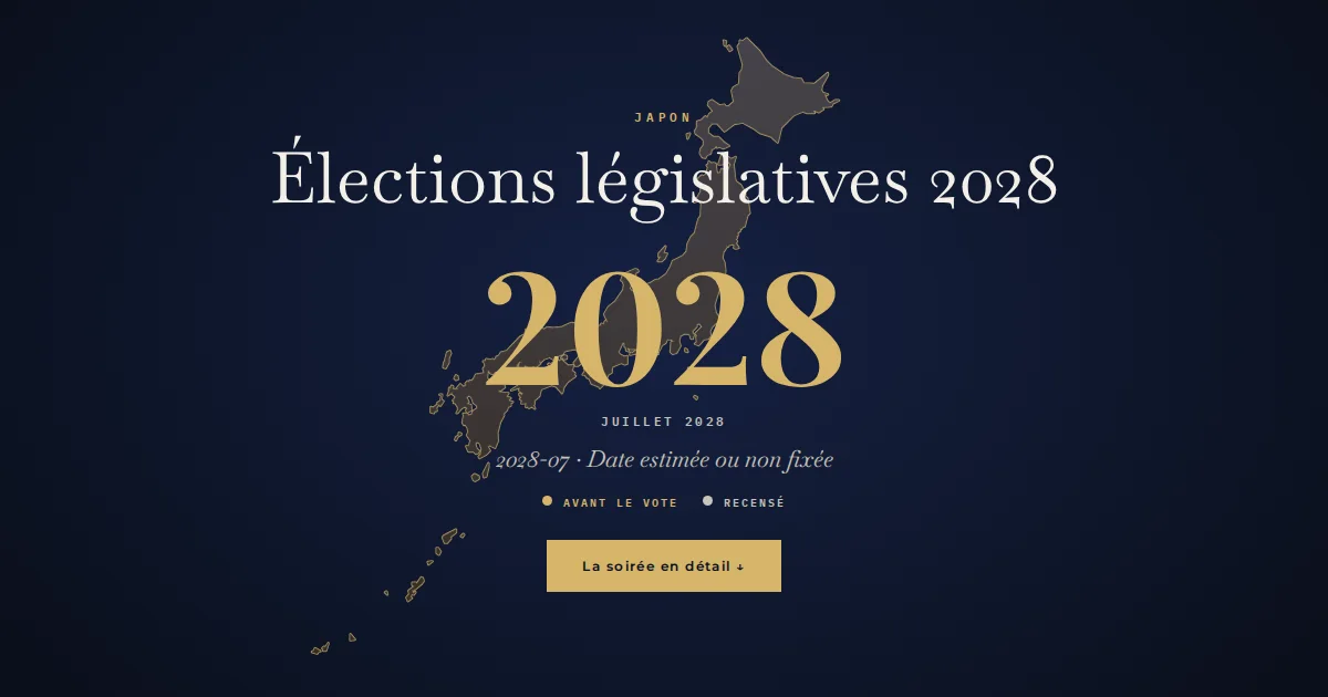 Japon · Élections législatives