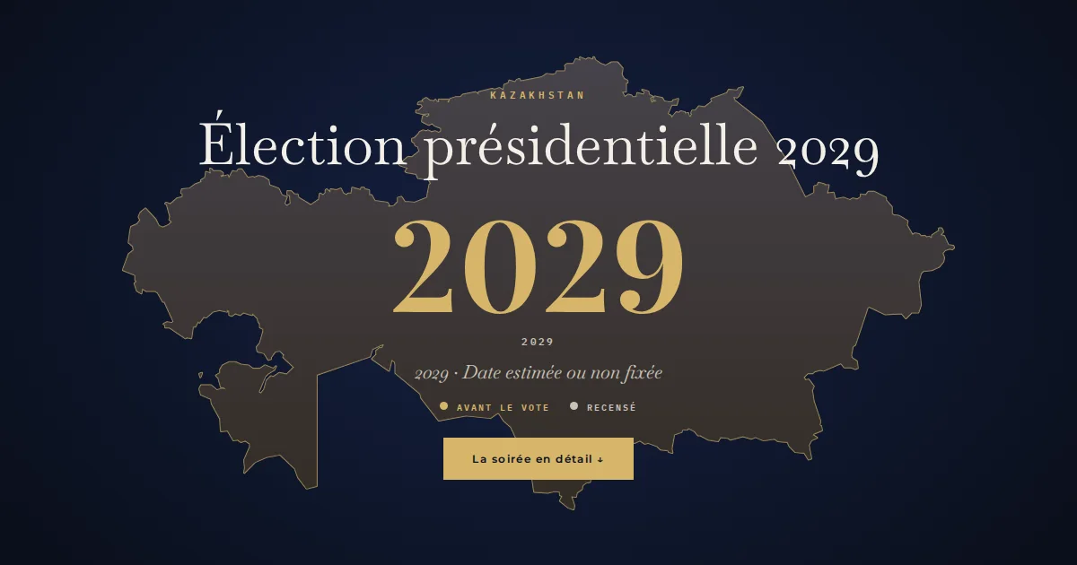 Kazakhstan · Élection présidentielle