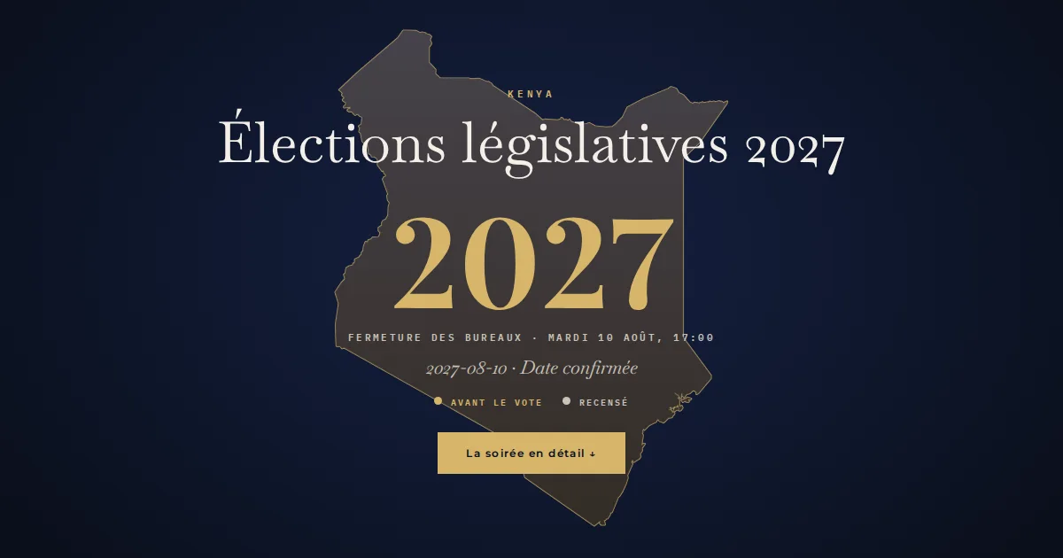 Kenya · Élections législatives
