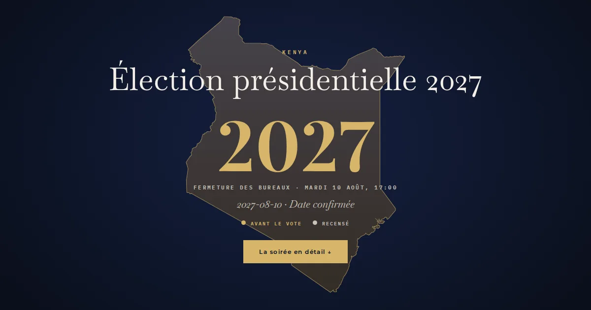 Kenya · Élection présidentielle