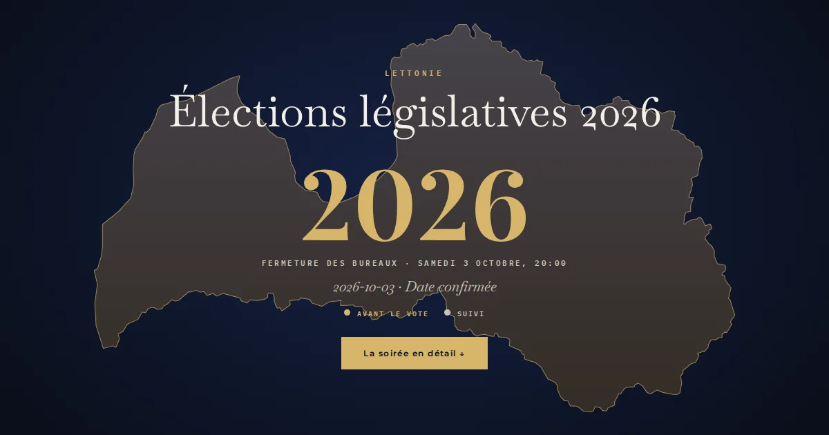 Lettonie · Élections législatives