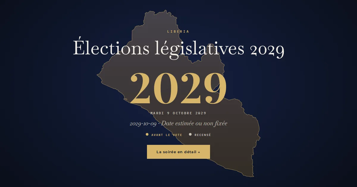 Liberia · Élections législatives