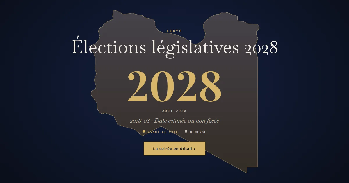 Libye · Élections législatives