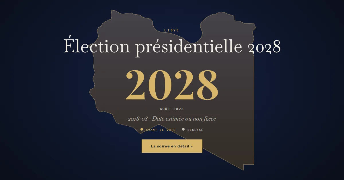 Libye · Élection présidentielle