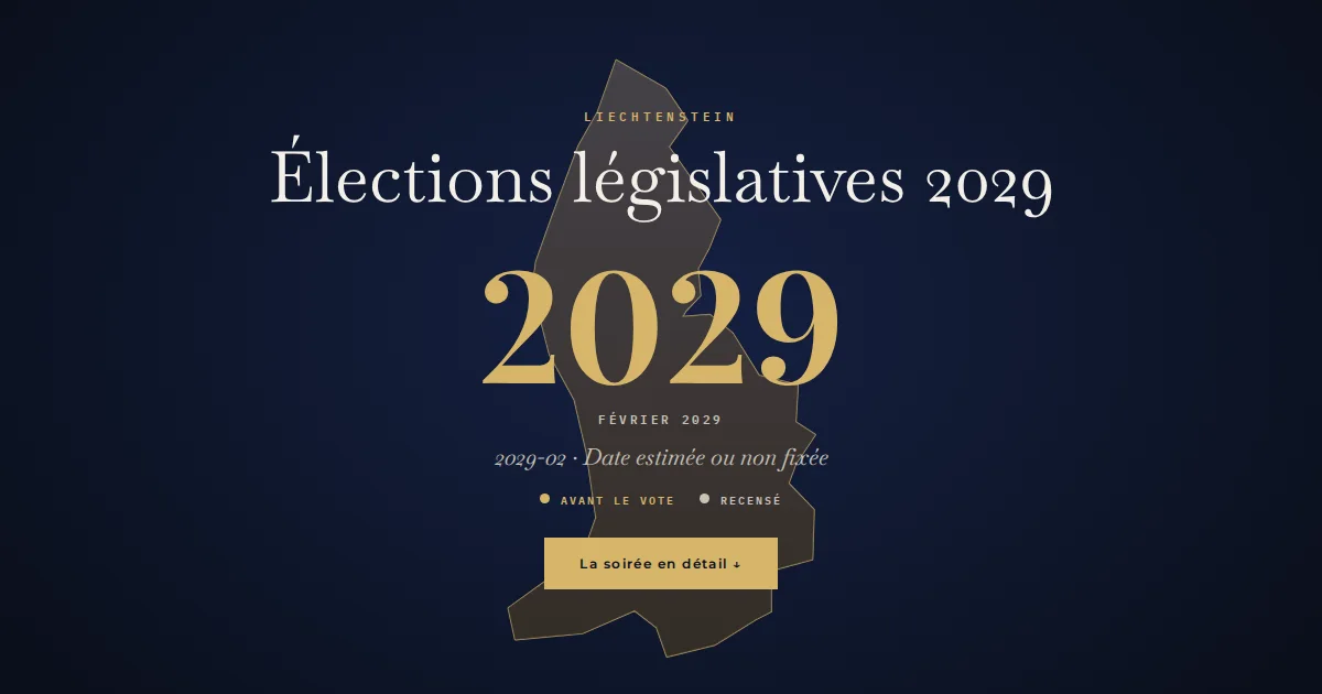 Liechtenstein · Élections législatives