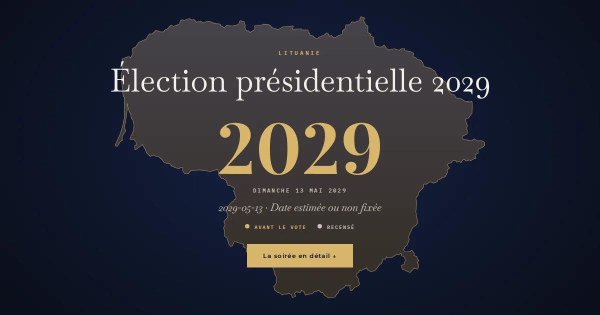 Lituanie · Élection présidentielle